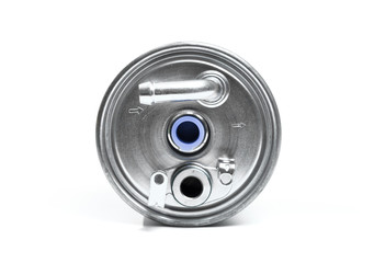 Oil , air , fuel filter for car on white background or isolated - Image