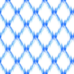Ikat seamless colorful geometric pattern. Abstract background texture.	
