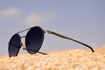 sunglasses on the beach