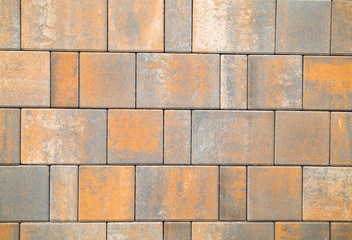 Sidewalk tile color coyote rectangular shape. Construction, backgrounds, interior.