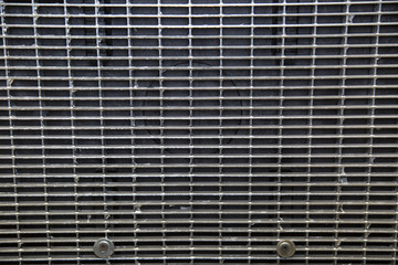 Grating steel roadside backgrounds with horizontal stripes, backgrounds, textures, design.