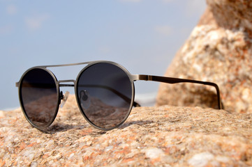 sunglasses on the beach