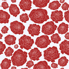 seamless repeating pattern of roses