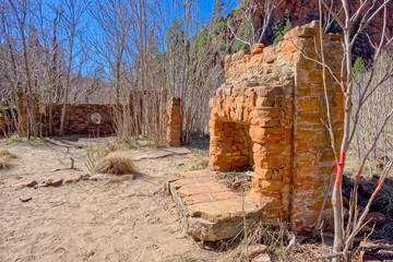 The ghostly remains of an old chicken coop built in 1902 for the Mayhew Lodge north of Sedona. The lodge burned down in 1980 and this is one of the few ruins left.