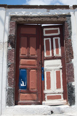 Old doors of Greek islands