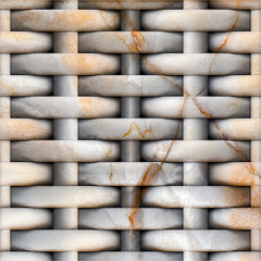 Brown, rusty tile, 3d background.