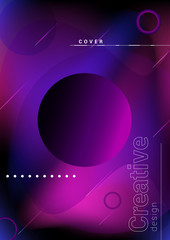 Abstract poster. Modern design futuristic banners with vibrant gradient shapes and minimalist elements.	