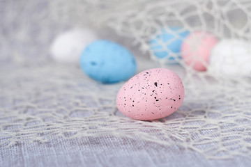 decorated easter eggs in dots