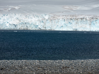 natural layers of antarctic landscape in Antarctica