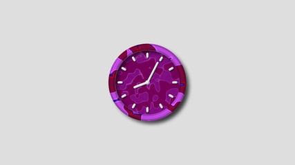 Stylish pink clock icon on white background,clock icon,wall clock,counting down clock