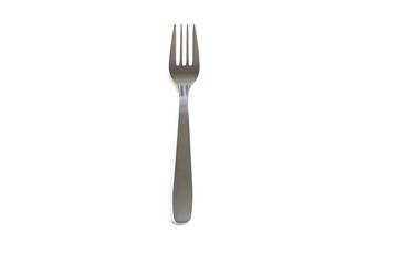 Dessert forks on a white background