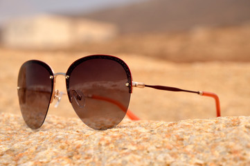 sunglasses on the beach