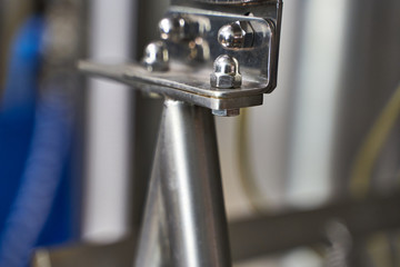 Metal nails from a factory machine