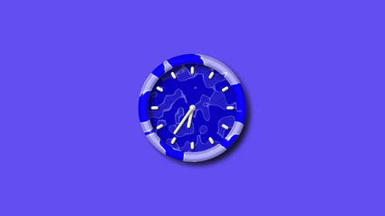 Amazing blue army design 3d clock icon,wall clock icon,clock icon