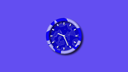 New blue clock icon,blue army design 3d wall clock,clock icon,wall clock