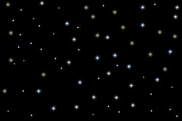 abstract black background with stars