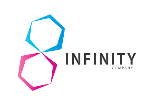 Infinity logo template vector design