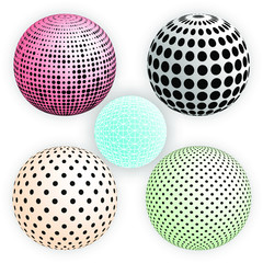 3d view of the Sphere on isolated white background.