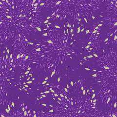 Dry Flowers Fashion Fabric Seamless