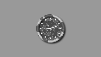 Amazing gray army design 3d wall clock,3d clock icon,counting down clock icon