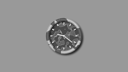 Amazing gray army design 3d wall clock,3d clock icon,counting down clock icon