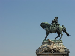 Buda castle horse sculpture (Andras Hadik) - Budapest