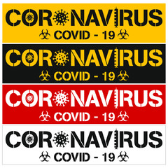 Banner for print or web site coronavirus. Epidemic covid-2019. Pandemic 
disease. Respiratory disease, virus spread. World problem, virus spread.