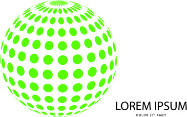 Abstract 3d green logo in vector format. Can be used in branding or different graphic design layouts