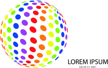 Abstract 3d multicolored logo in vector format. Can be used in branding or different graphic design layouts