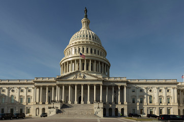 Fototapeta na wymiar American Congress Building in the afternoon