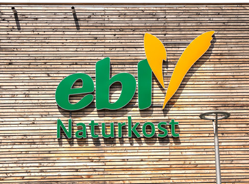 Furth, Germany MAY 21, 2018: Organic shopping supermarket chain of North Bavaria.