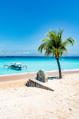 Beautiful beach with turquoise water at Nusa Lembogan island, Bali, Indonesia.



