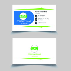 Print ready Modern presentation card. Vector business card template. Visiting card for business and personal use. Vector illustration design.