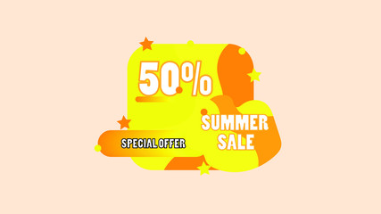 Summer Sale Banner Discount 50%