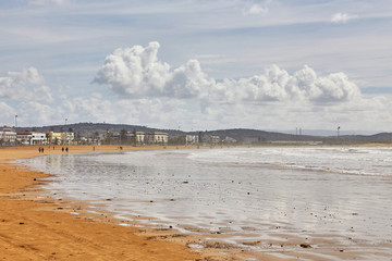 Sandy beach on the coast near Essaouira