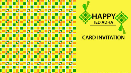 Greeting Invitation Card for Celebration Eid Adha