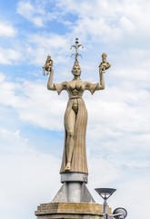 Imperia statue in port of Konstanz on Bodensee - Lake Constance. Germany