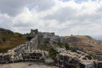 A view of Margat (Al-marqab) Castle in Baniyas, Syria. - obrazy, fototapety, plakaty