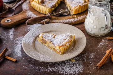 Homemade rustic apple pie