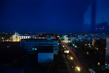 Fototapeta na wymiar Tiraspol view from the window