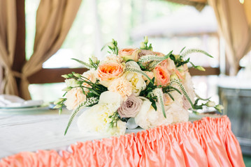 Bouquet for the wedding decoration