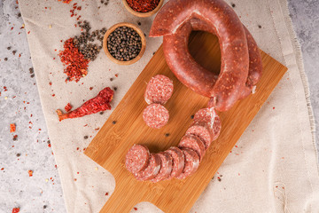 Turkish sausage kangal sucuk