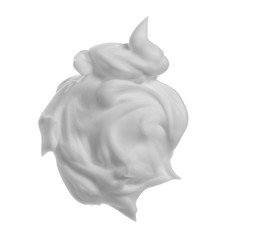 Shave foam isolated on white background, clipping path