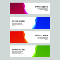 Fototapeta premium Vector Abstract banner web template