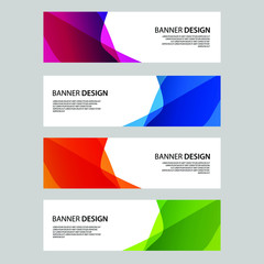Naklejka premium Vector Abstract banner web template