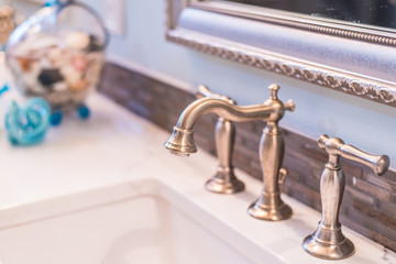 Faucet in beautiful bathroom