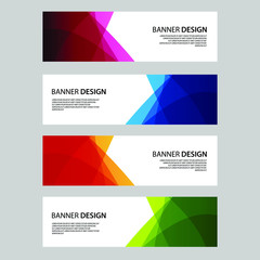 Fototapeta premium Vector Abstract banner web template