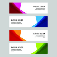 Naklejka premium Vector Abstract banner web template