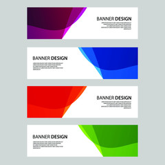 Fototapeta premium Vector Abstract banner web template