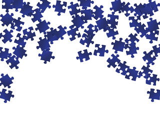 Business crux jigsaw puzzle dark blue parts 